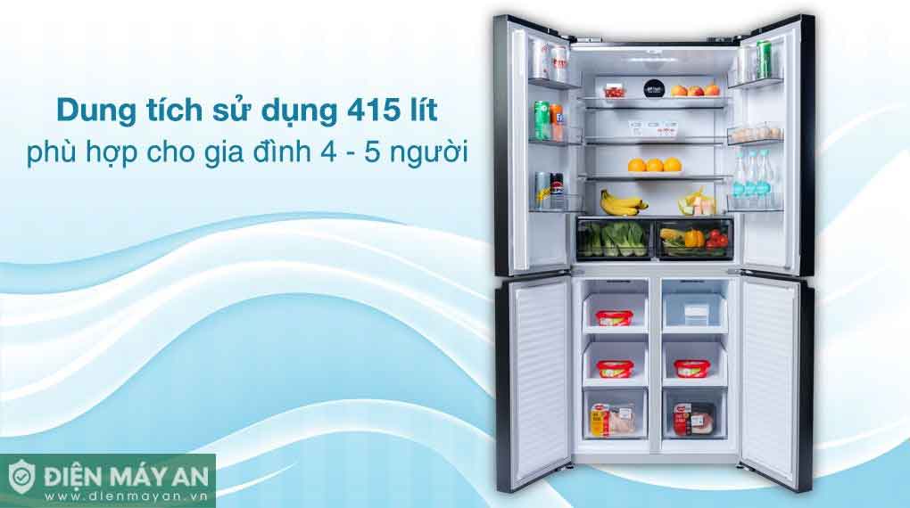 Tủ lạnh Funiki Inverter 415 lít Multi Door HR M8415SB